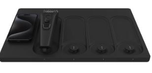 PWRD PRO charging mat and included charging attachments