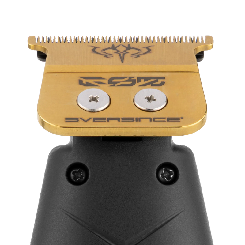 StyleCraft 3Versince ES5 gold titanium trimmer blade close-up