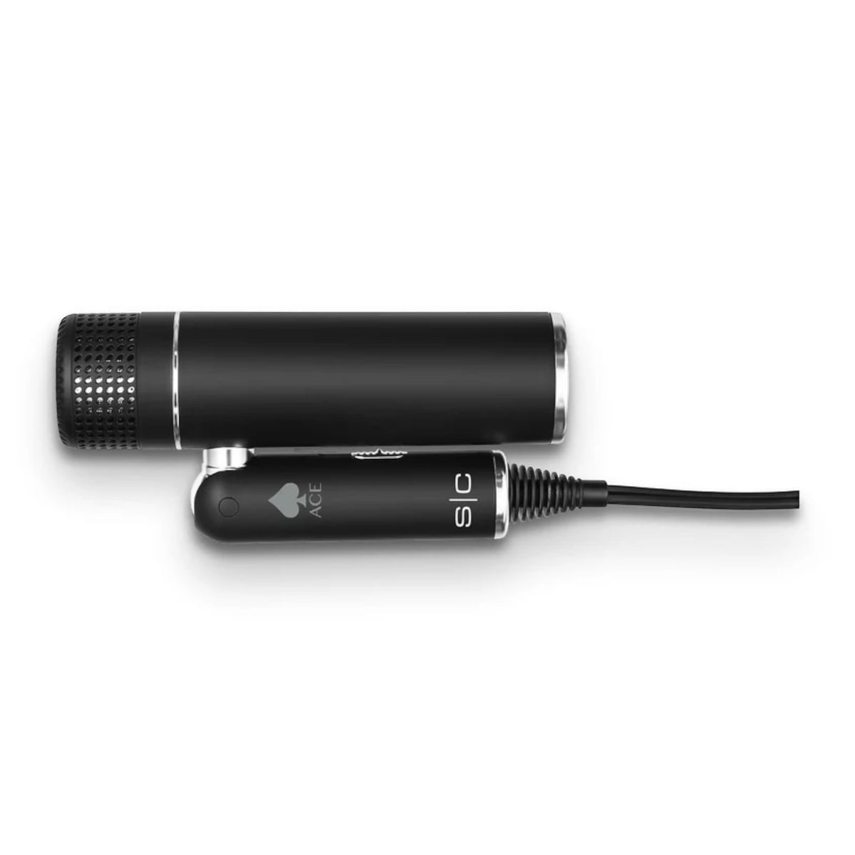 StyleCraft Ace SC103B hair dryer folded for travel