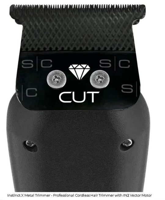 StyleCraft Instinct X Metal SC411M Black DLC blade close-up
