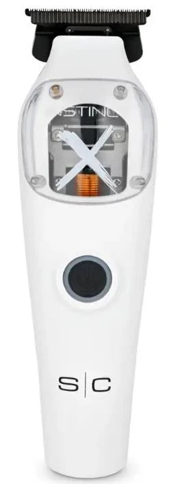 StyleCraft Instinct X Metal SC411M white trimmer with clear motor housing