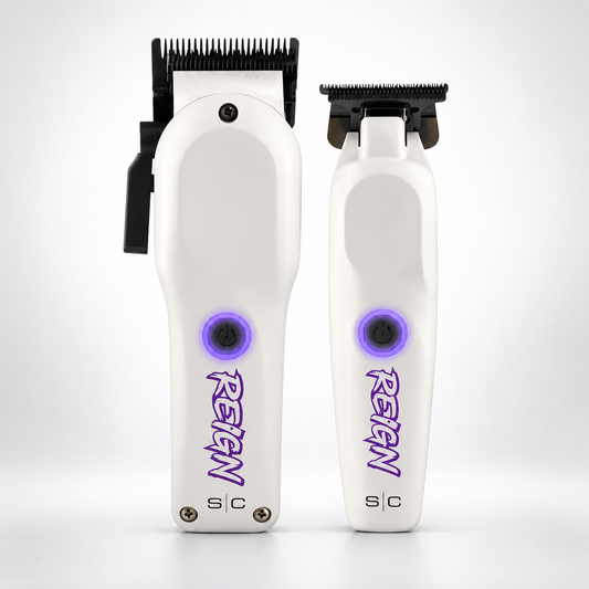 StyleCraft Reign white SC620W clipper and SC422W trimmer bundle hero image