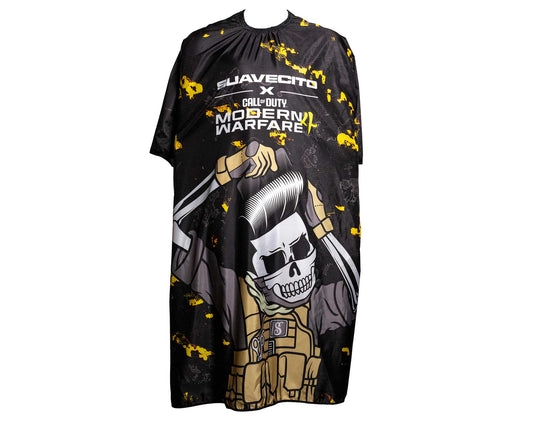 Suavecito Call of Duty Modern Warfare 4 Master Prestige Edition barber cape