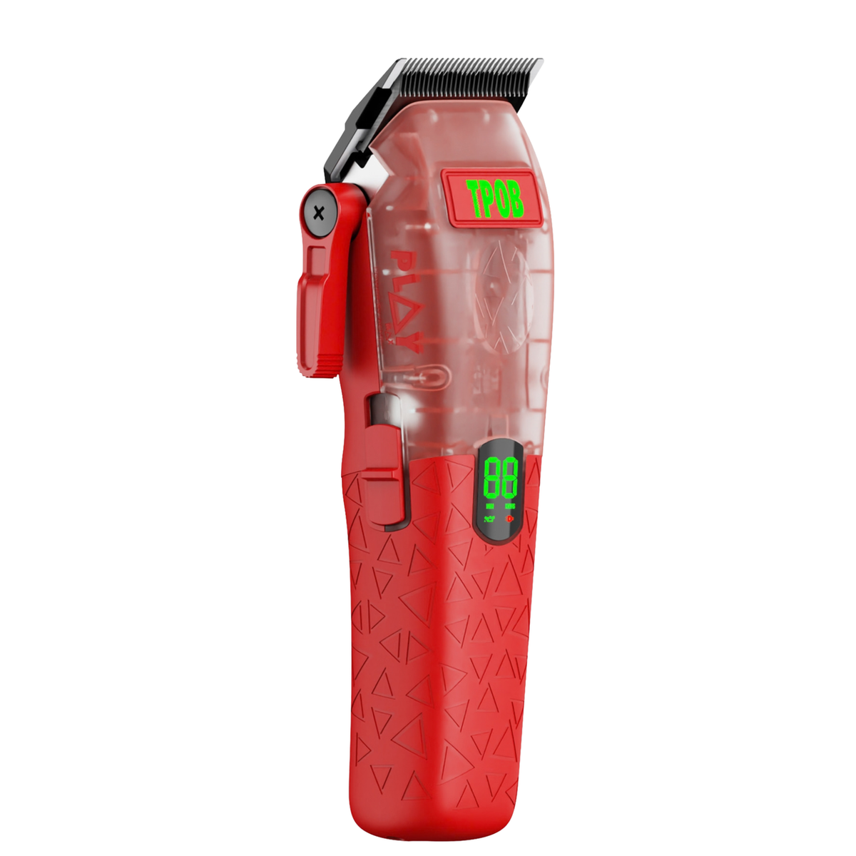 TPOB PLAY MAX Transparent Red clipper alternate product view