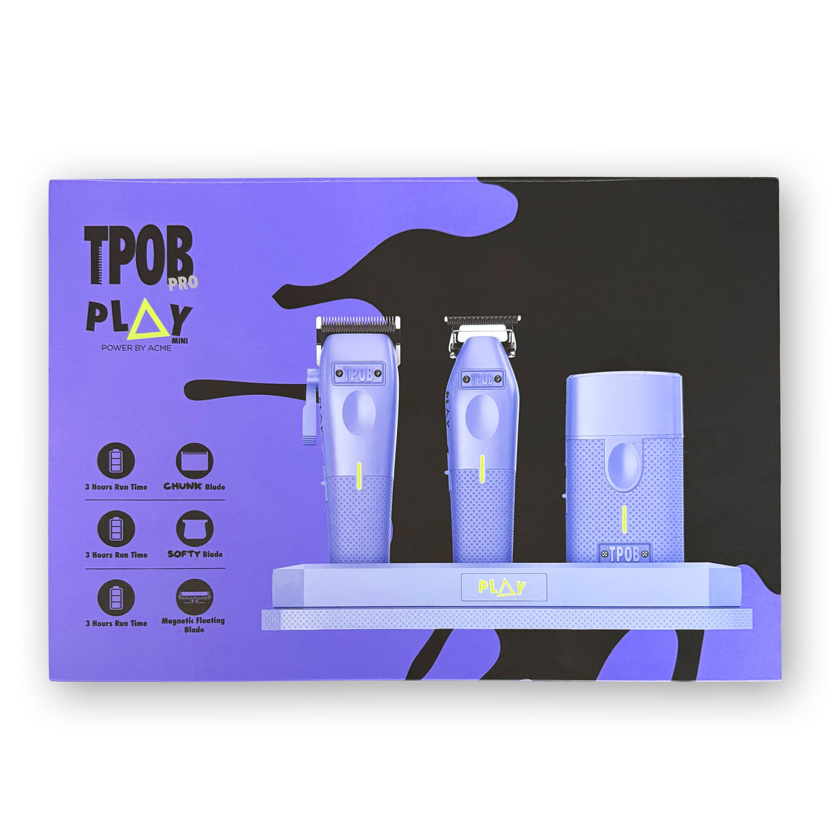 TPOB PLAY Mini Purple Edition grooming bundle product view
