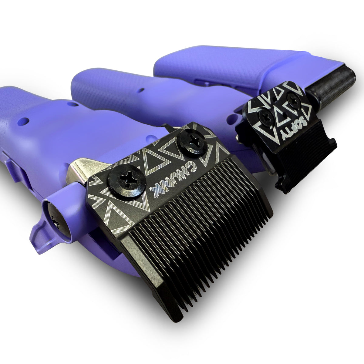 TPOB PLAY Mini Purple Edition clipper trimmer shaver bundle detail view