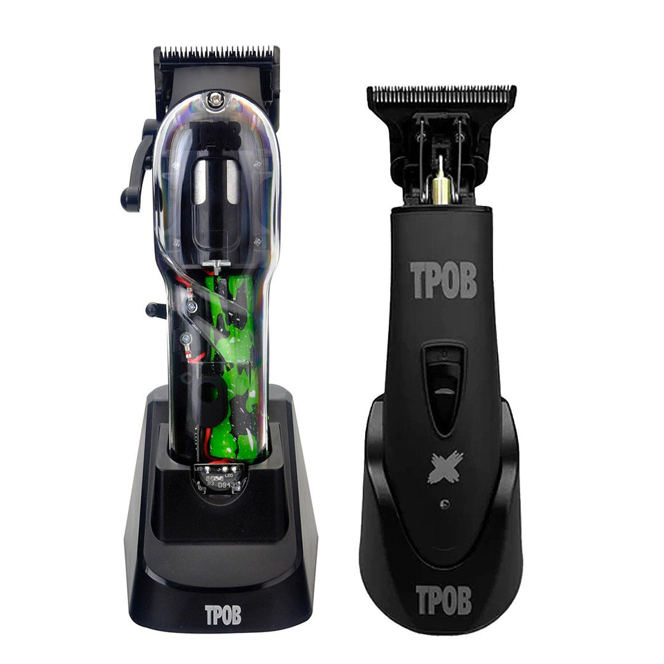 TPOB Slime 2 and Ghost X Blackout clipper and trimmer bundle