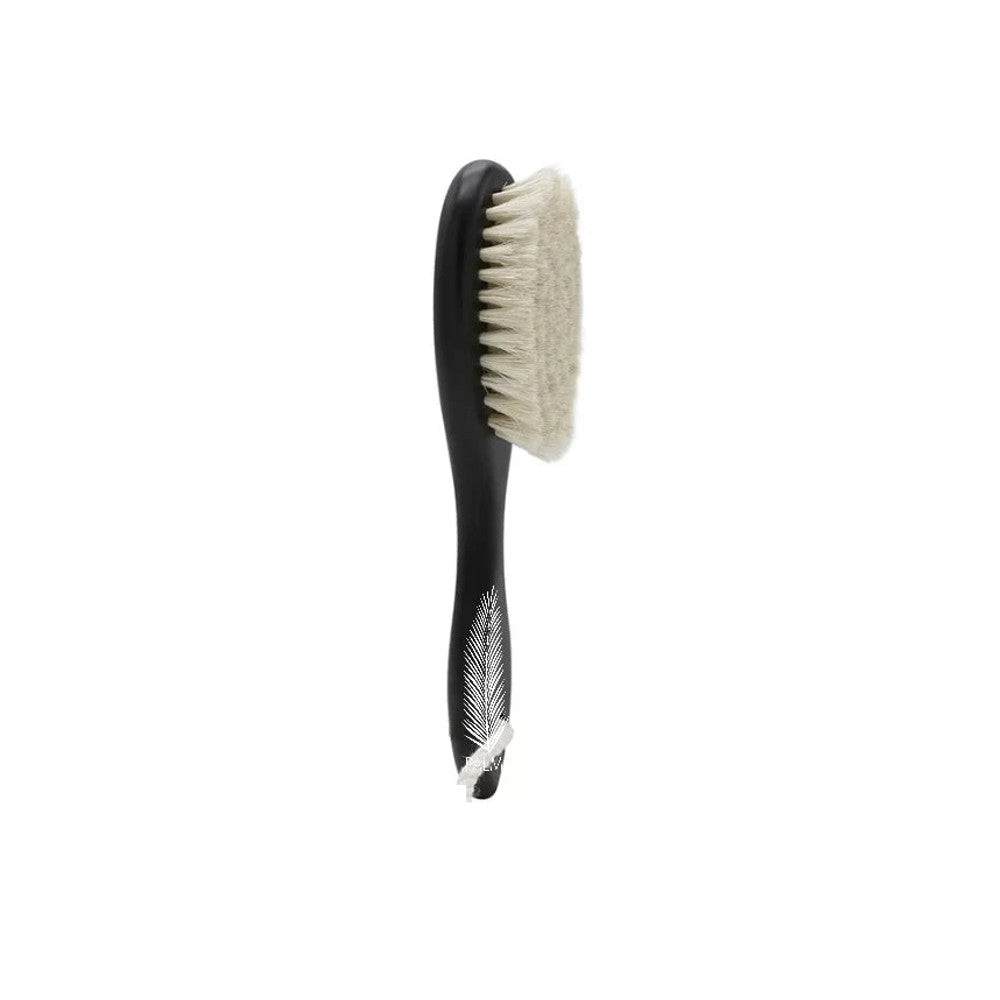 Barber Fade Brush - Soft Natural Fiber and Wooden Handle