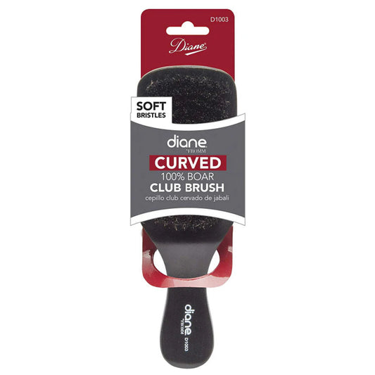 Diane Curved Club Brush with soft bristles- 100% Boar