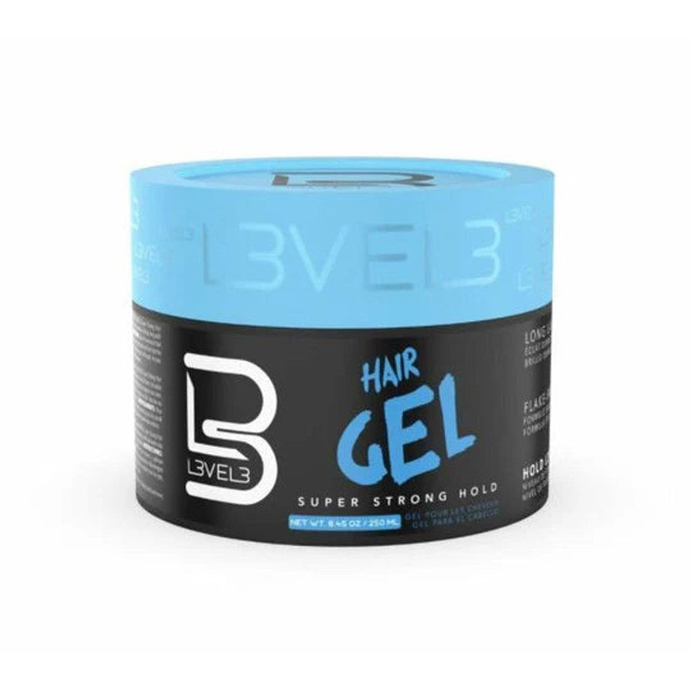 L3VEL3 Hair Gel Super Strong Hold 250ml – Long-Lasting Control