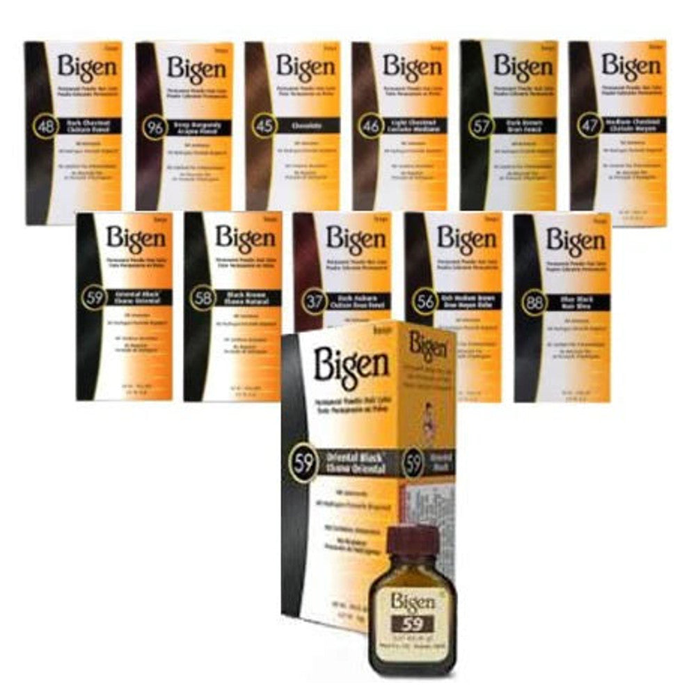 Bigen Permanent Powder Hair Color 0.21 oz - Dozen Pack