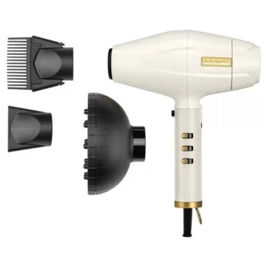 BaBylissPRO WhiteFX Turbo Hair Dryer FXBDW1 – Brushless Ionic Dryer