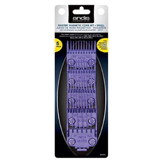 Andis Master #01410 five-piece dual magnetic guard set hero view