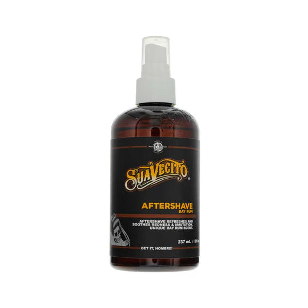 Suavecito Bay Rum Aftershave 8 oz – Cooling, Classic Barbershop Scent