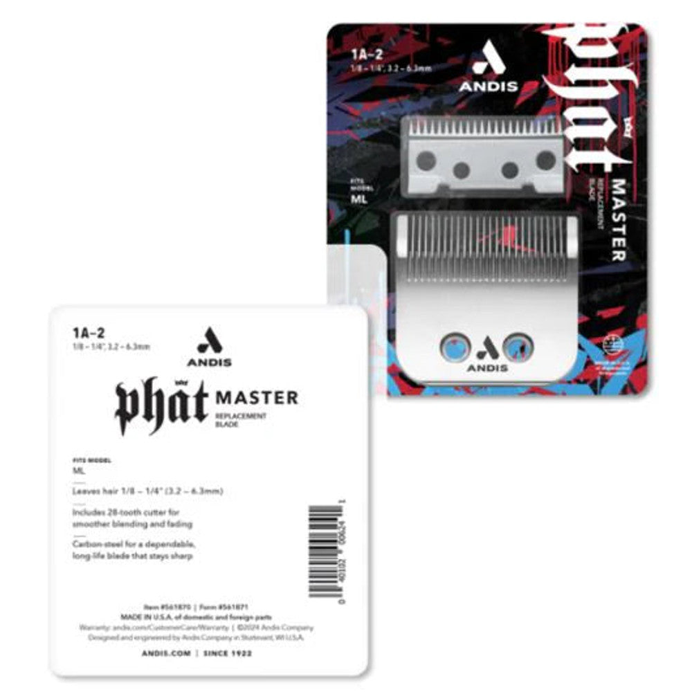 Andis Phat Master Blade – 1A–2 Range, Smooth Blending (For Corded Master) #561871