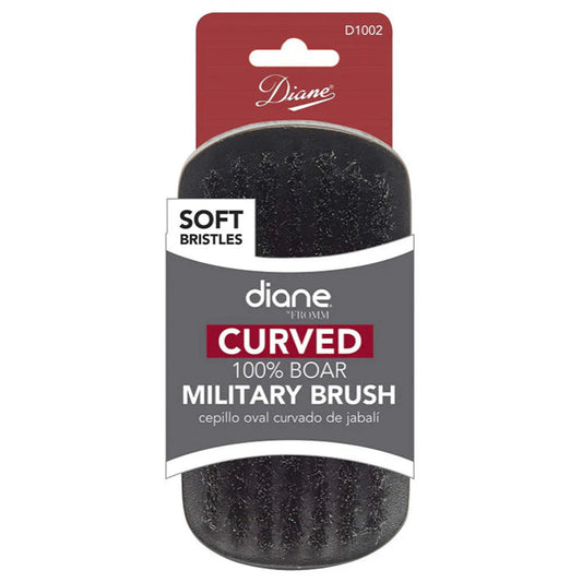 Diane Curved Military Brush - 100% Boar