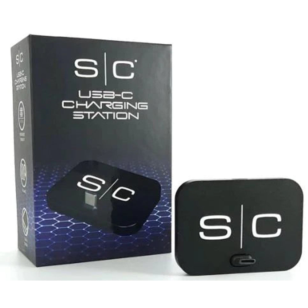 StyleCraft USB-C Portable Charging Dock – Matte Black, Trimmer & Clipper Charger