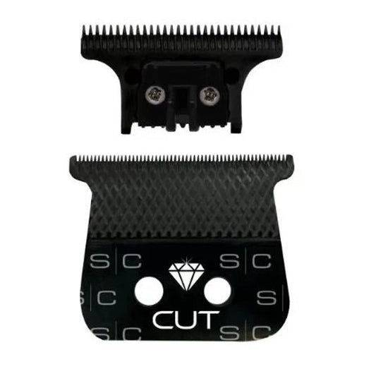 StyleCraft & Gamma+ SC Diamond Fixed Wide Blade #SC541B – Black Diamond DLC Trimmer Blade