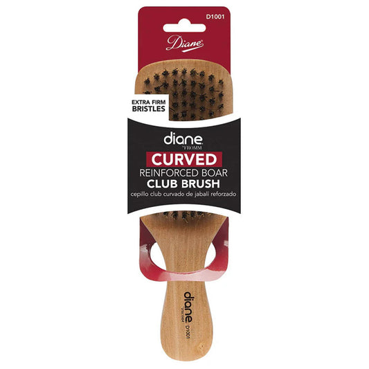 Diane Curved Club Brush with extra firm bristles- 100% Boar
