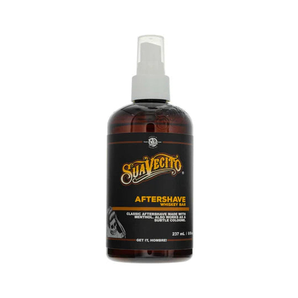 Suavecito Whiskey Bar Aftershave 8 oz – Cooling, Pore-Tightening
