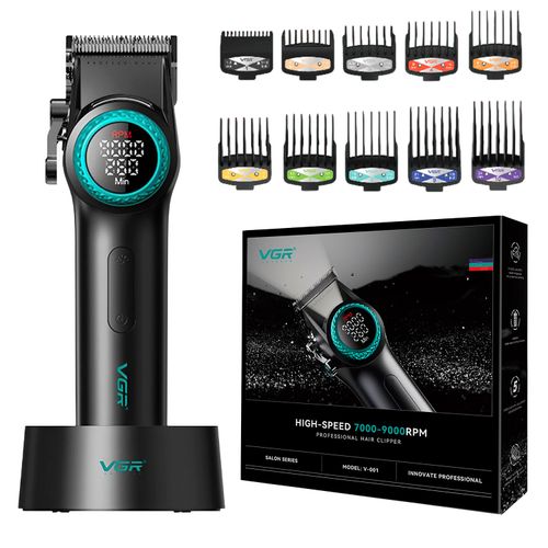 VGR V-001 BLDC Motor Clipper – Black