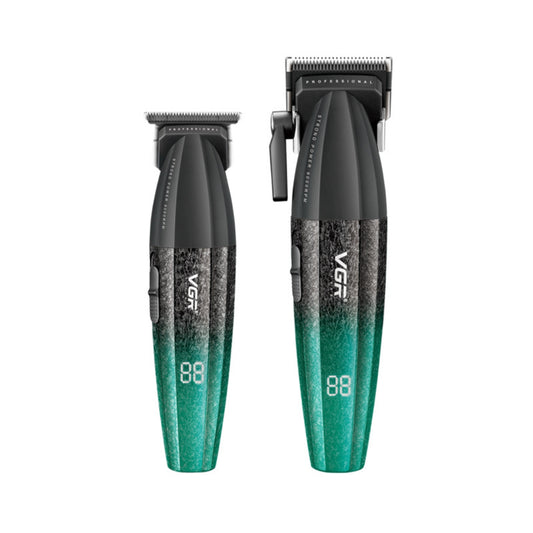 VGR V-640S2 Pro Clipper & Trimmer Combo – Green