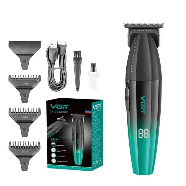 VGR V-906 Pro Trimmer – Black/Green 9,000 RPM