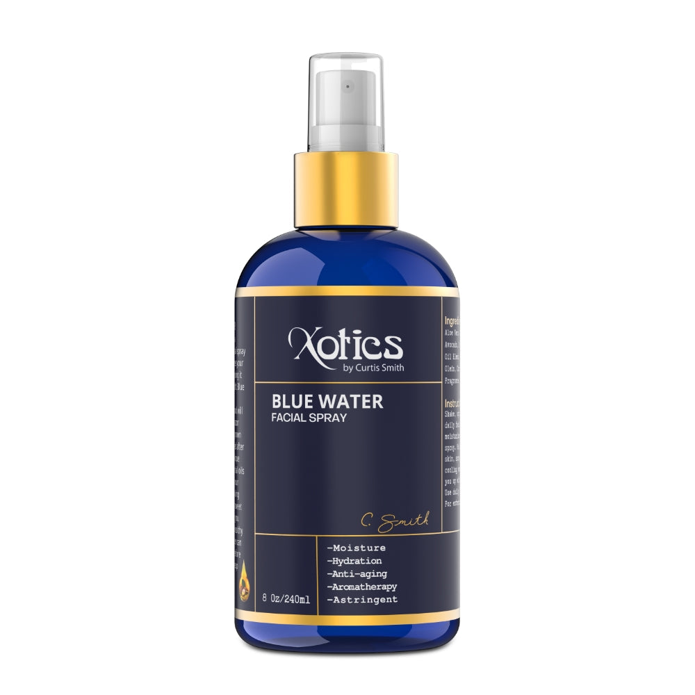 Xotics Blue Water Facial Spray CS5011 front bottle view