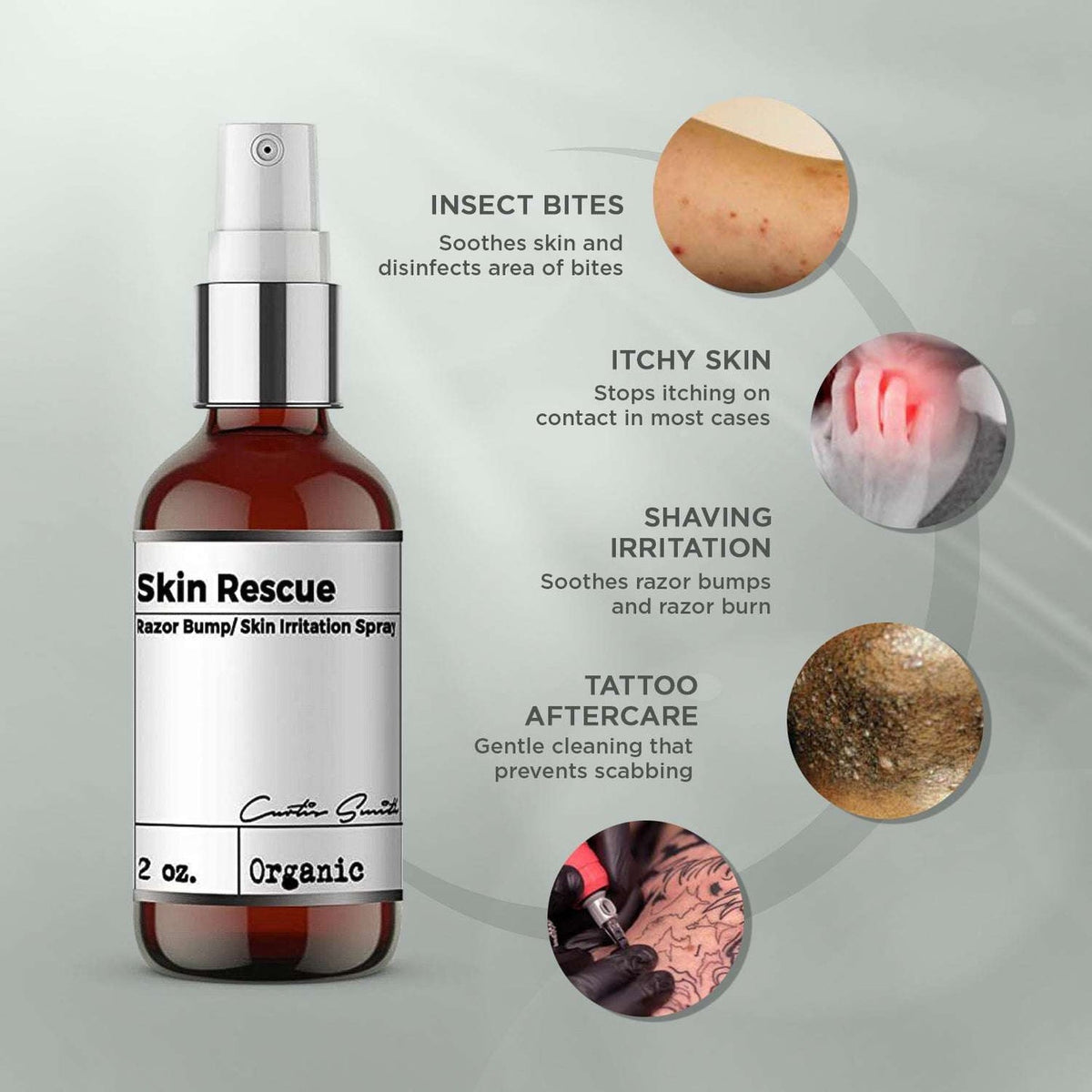 Xotics Skin Rescue Spray CS5012 product information graphic