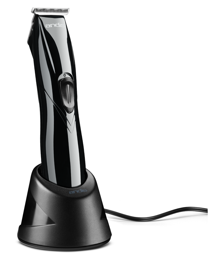 Andis Slimline Pro Li #32475 black trimmer on charging stand
