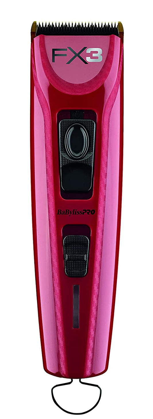 BaBylissPRO FX3 FXX3C red clipper full front view