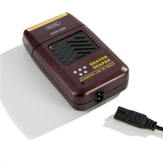 Wahl 5 Star Shaver Shaper 8061-100 rear view with charging cord